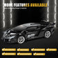 MUISHUYU Rechargeable Transform Remote Control Spider Car, Black Transforming RC Robot Toy 1:18, One-Key Deformation, 360° Drifting Vehicle for Kids