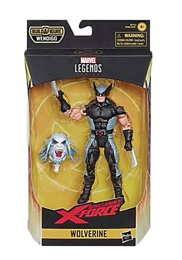 Marvel Classic Hasbro Marvel Legends Series 6" Collectible Action Figure Wolverine Toy (X-Men/X-Force Collection) - with Wendigo Build-A-Figure Part