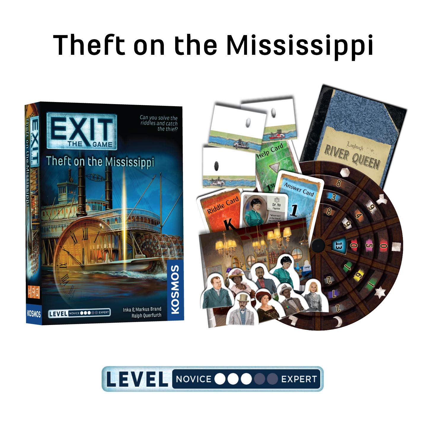 EXIT: The Game 4-Pack Escape Room Bundle | Season 4 | Theft on the Mississippi | Stormy Flight | Cemetery of the Knight | Enchanted Forest |