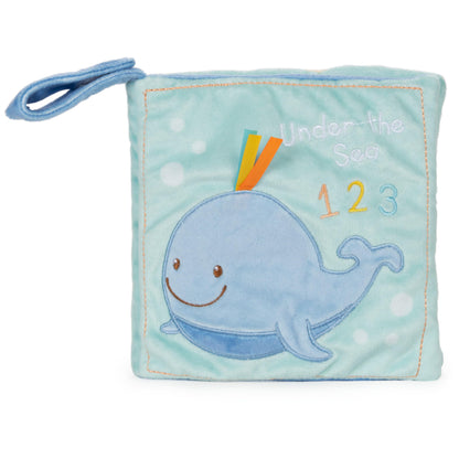 GUND Baby Sleepy Seas 123 Whale Soft Book Plush Stuffed Sensory Stimulating Toy, 8"