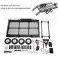 Srliya Metal Trail Car Trailer Accessory with Four Tires Fit for 1/10 RC Car