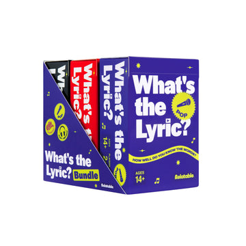 What's The Lyric Ultimate Bundle by Relatable - A Music Trivia Game and Finish the Lyric Game for Music Fans - Includes 300 Pop, Rap, and Country