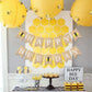 Uniwish Burlap Happy Bee Day Banner Bee Birthday Party Decorations