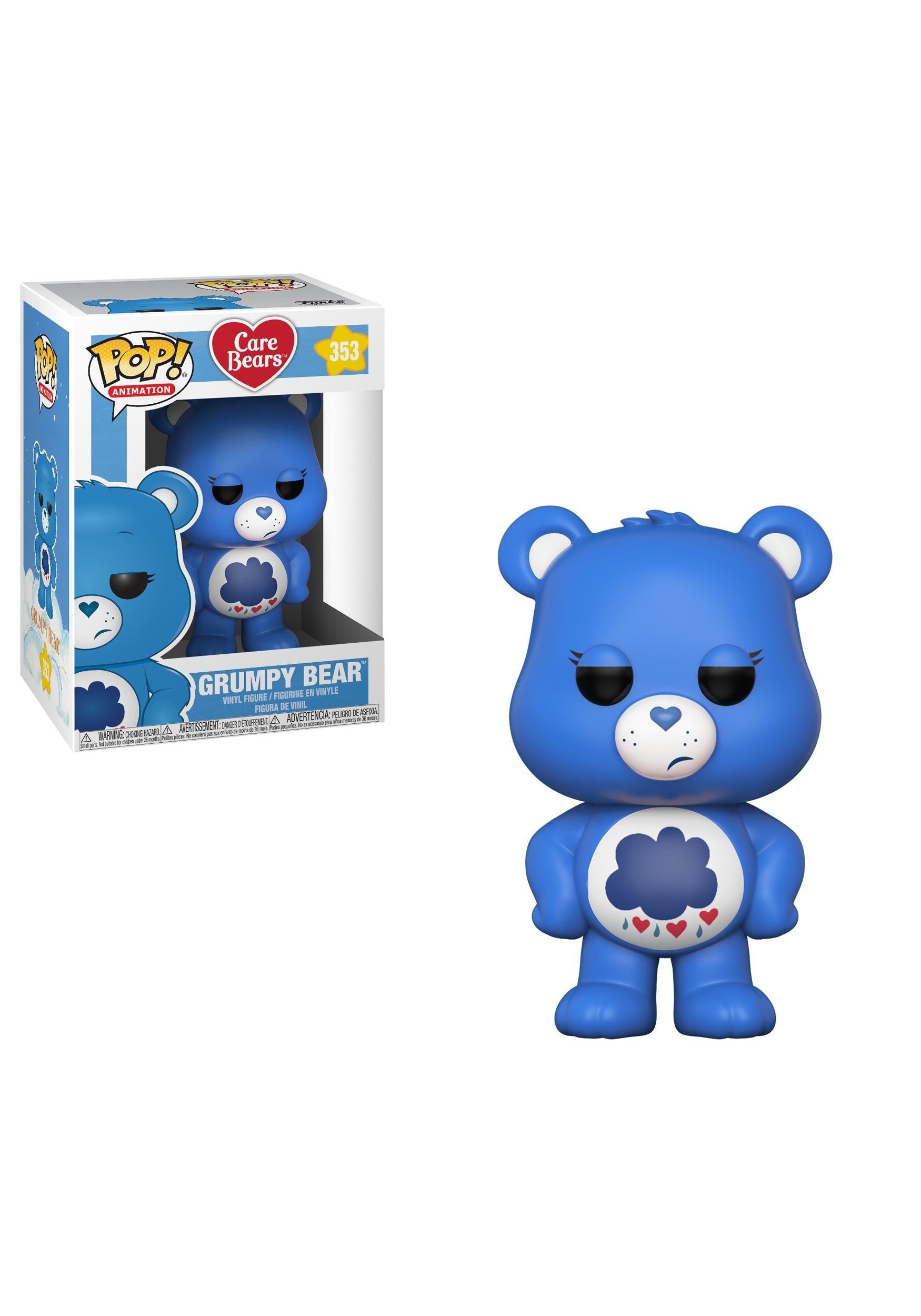 Funko POP! Animation: Care Bears Grumpy Bear Collectible Figure, Multicolor