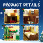 Christmas Holiday House Building Set, LED DIY Christmas Holiday Snow Village, Christmas House Compatible with Lego Gifts for Boys, Girls, Family,