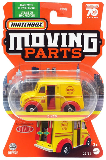 Matchbox Truck, Moving Parts 1:64 Scale, Yellow, 1 Count