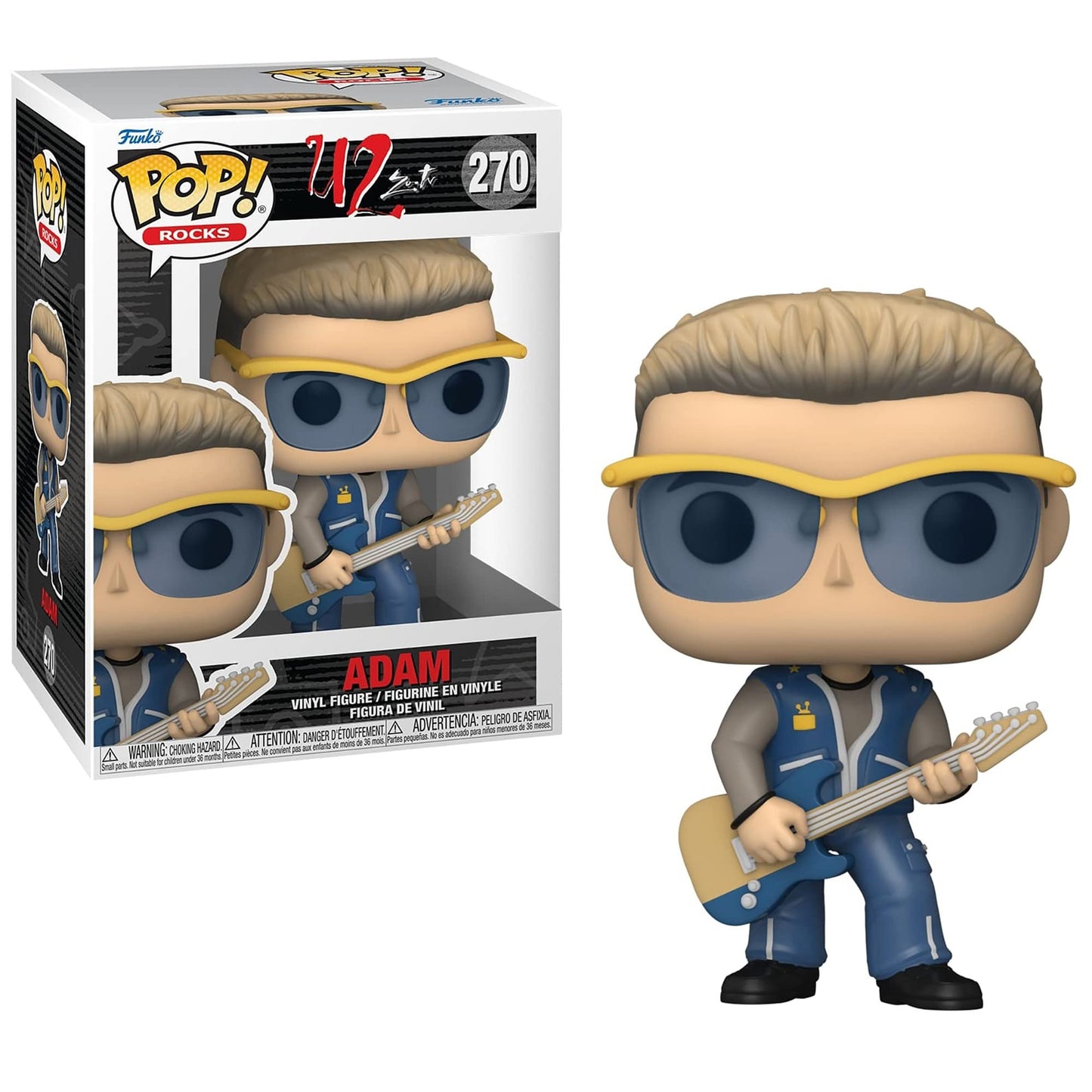 Funko Pop! Rocks: U2 ZooTV Collectors Set- Adam, Edge, Larry, and Bono