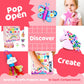 Mumaloo Unicorn Craft Box - 10 Fun Arts and Crafts for Kids Ages 4-8, No Mess, Educational, Mermaid Art Projects, Toddler Crafts & Activities Kit