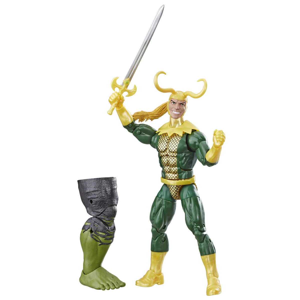 Marvel Legends Series Loki 6' Collectible Marvel Comics Action Figure Toy for Ages 6 & Up with Accessory & Build-A-Figurepiece