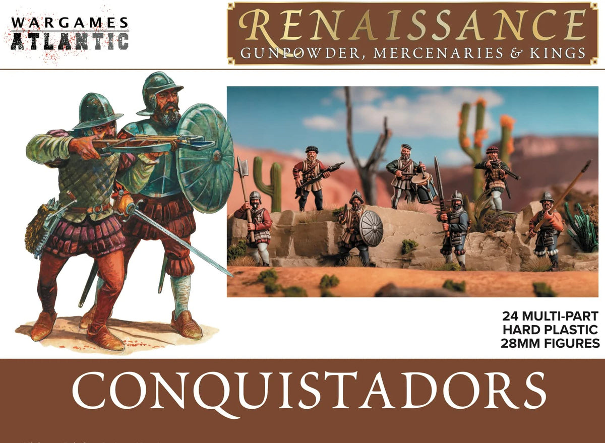 Renaissance: Conquistadors (24 Multi-Part Hard Plastic 28mm Figures)