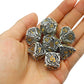 Metal DND Dice Set Skull Dungeons and Dragon Dice Set Hollow Polyhedral Magic 7 PCS Dice Set with Gift Metal Box for Dungeons and Dragons Table Games