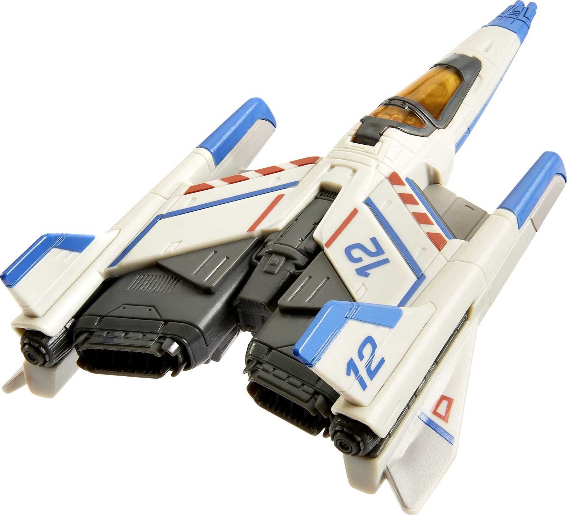 Mattel Disney and Pixar Lightyear Hyperspeed Series, Buzz Lightyear Mini Action Figure & XL-12 Spaceship, 6.2-inch Spaceship