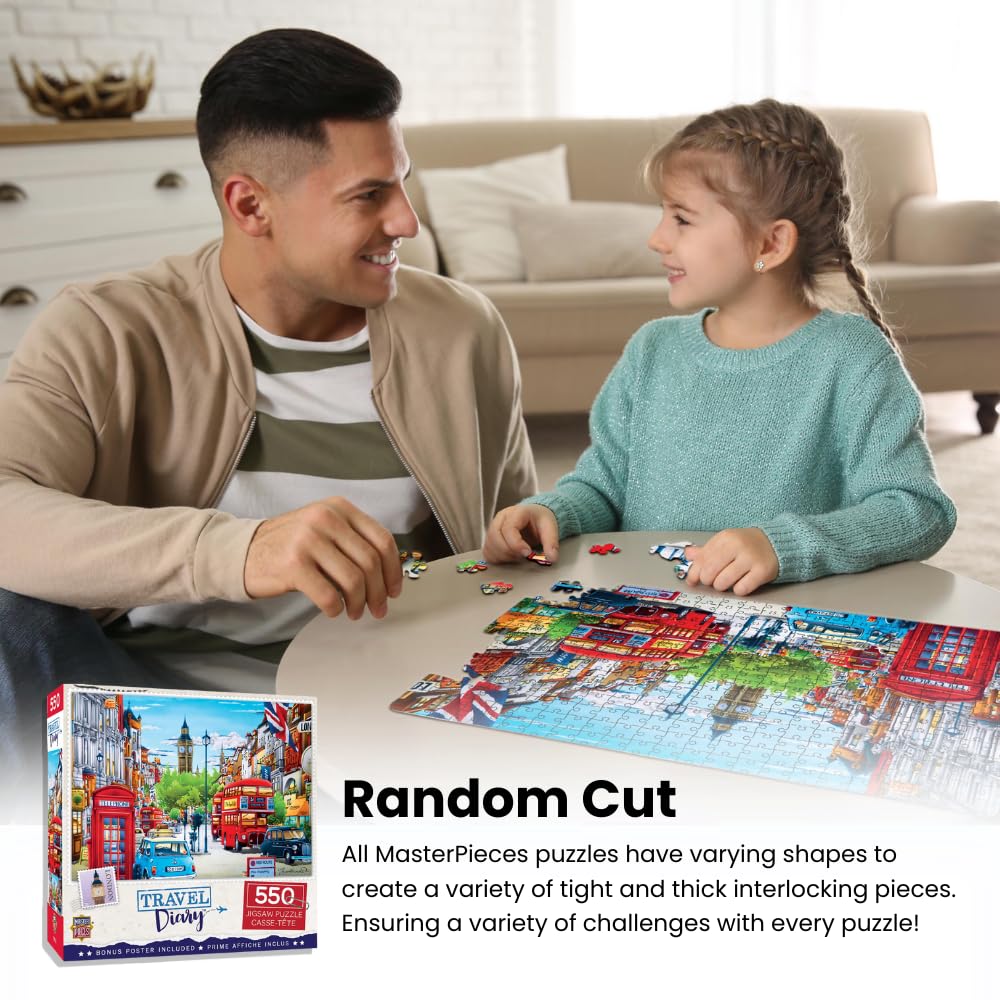 MasterPieces Italian Afternoon 500 Piece Jigsaw Puzzle Adults Youths Family - Italy Travel Theme - 15"x21"