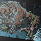 Ultra PRO - Innistrad Remastered Huntmaster of the Fells/Ravager of the Fells Double-Sided Playmat for Magic: The Gathering, Gaming Accessories, MTG