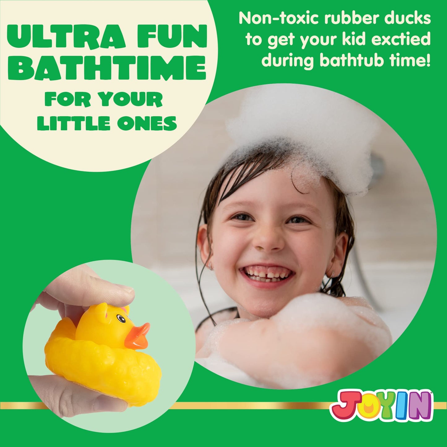 JOYIN 12 Pcs Christmas Rubber Duck Bath Toys for Christmas Goodie Bag Stuffers and Baby Showers, Girls and Toddlers Christmas Party Favor Xmas Gifts