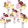 Blulu 28 Pieces Farm Animal Party Decorations Farm Animals Centerpiece Sticks Cutouts Table Toppers for Theme Party Birthday County Fair Decorations