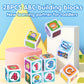 PLAY ABC Building Blocks for Toddlers 1-3, 28 PCS Plastic Baby Alphabet Letters Number Stacking Blocks Set, Preschool Learning Educational Montessori
