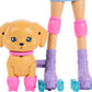 Barbie Pets Skate and Run Brunette Doll