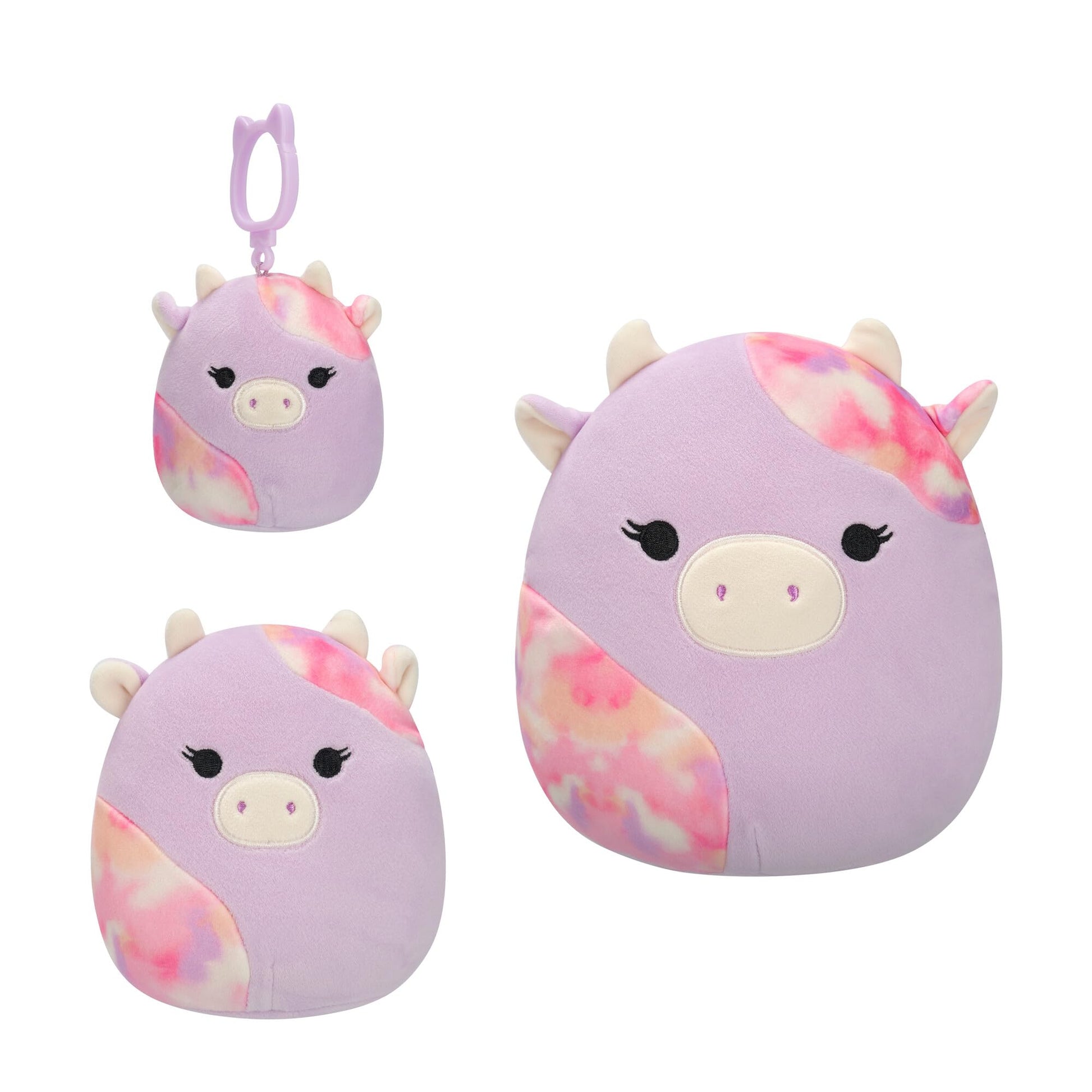Squishmallows Original Suri Sunset Cow 3-Pack (3.5in, 5in, 8in) - Official Jazwares Plush