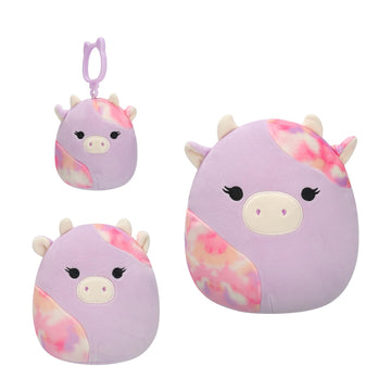 Squishmallows Original Suri Sunset Cow 3-Pack (3.5in, 5in, 8in) - Official Jazwares Plush