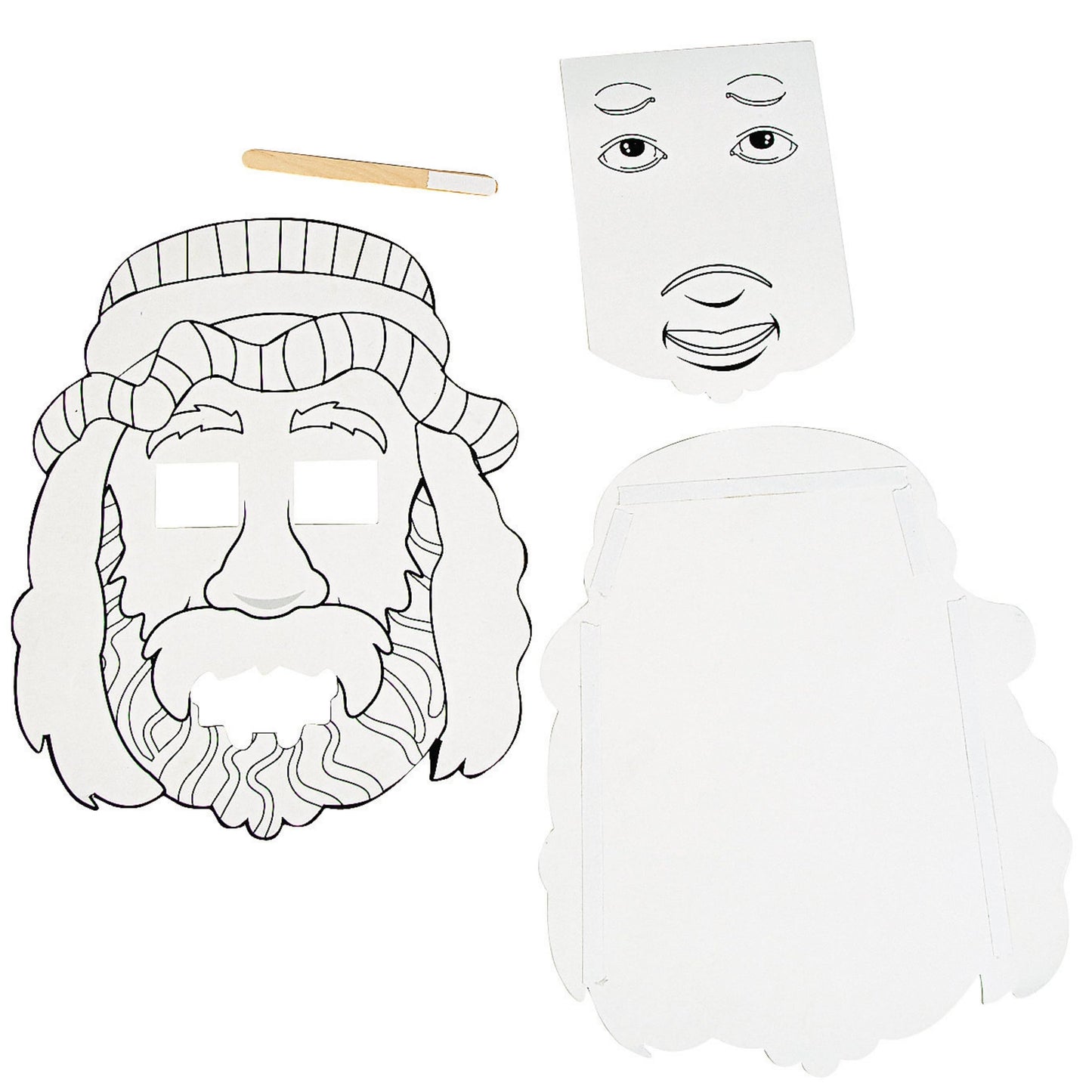 Color Your Own Jesus Heals the Blind Man Activities -12 Pieces - Crafts for Kids and Fun Home Activities
