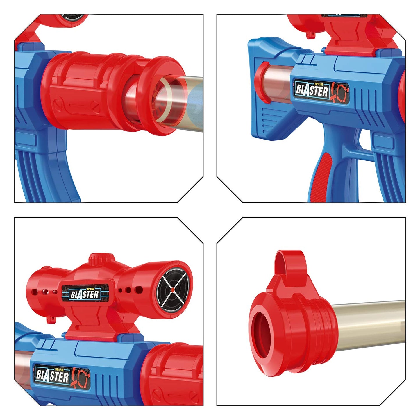 YEEBAY Target Shooting Toys Set for Age 6, 7, 8,9,10+ Year Old Kids, Boys, Active Play Game with Soft Foam Balls and Scoring Target