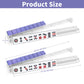 czzwak Mahjong Rack with Pushers, 4-Piece Premium Acrylic Mahjong Racks with Built-in Pushers & Rotating Bases - Crystal-Clear Set for Easy Play