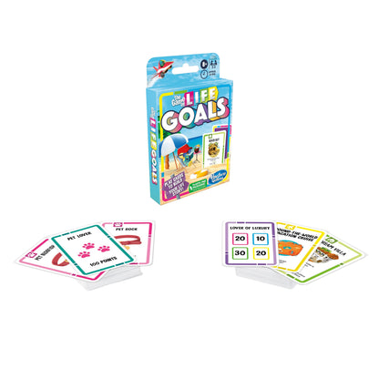 Hasbro Gaming The Game of Life Goals Card & Quick-Playing Family Game, 2-4 Players, Fun Summer Activities, Vacation Travel Essentials, Ages 8+