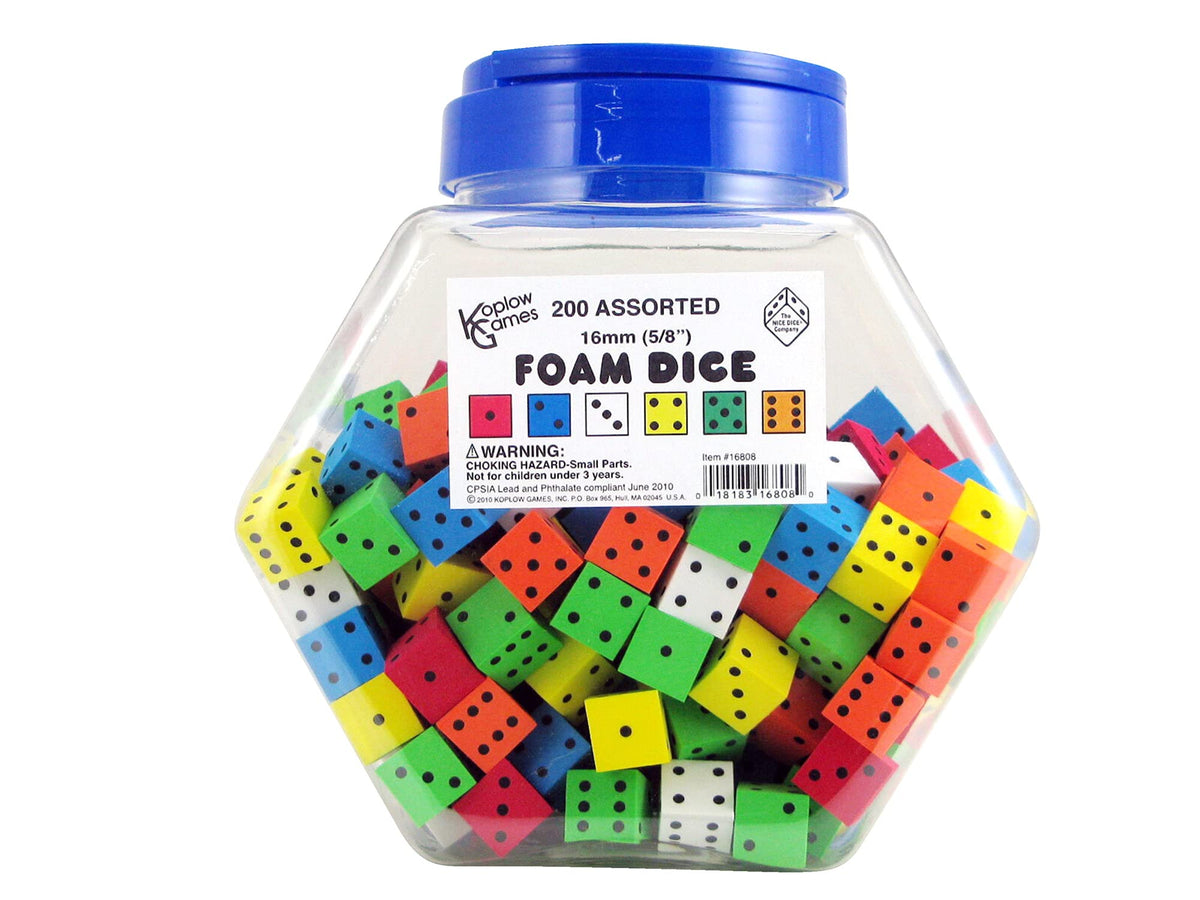 Koplow Games - 16808 Assorted Foam Dice