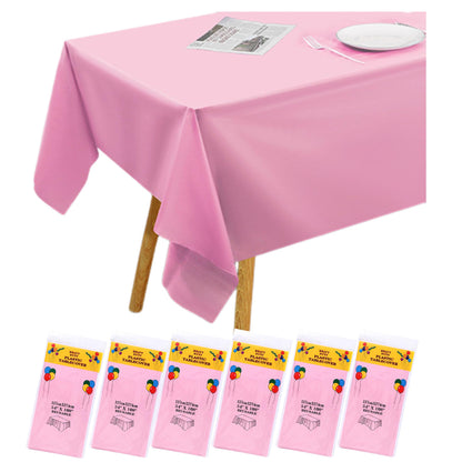 Disposable Tablecloth - PEVA Material Waterproof Tablecloth - Suitable for Christmas, New Year, Thanksgiving, Birthday Parties, Weddings, and Banquet