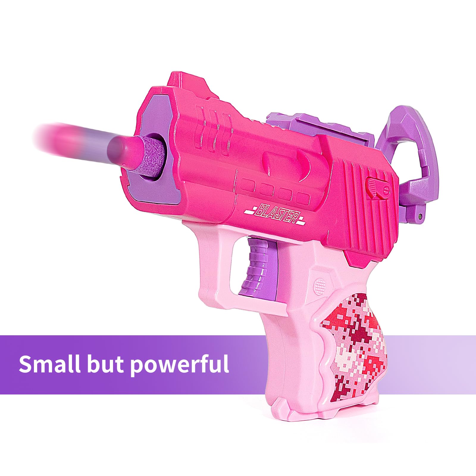 Girls Tactical Vest Kit with Blaster - Kids Pink Tactical Vest Compatible with Nerf Rebelle N-Strike Purple Darts Googles for Girl