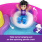 Polly Pocket Playset with 2 Micro Dolls & Food Accessories, Bubble Tea Panda Compact Animal Toy