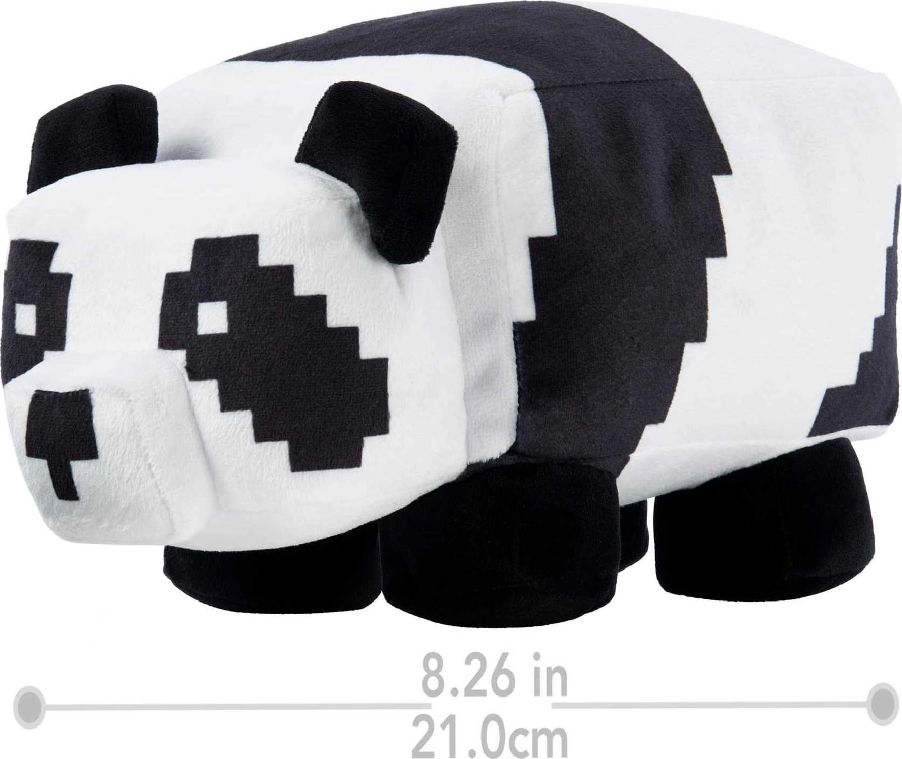 Minecraft Basic Panda Plush, Video-Game Character Soft Doll, Collectible Toy Gift for Ages 3 Years & Older