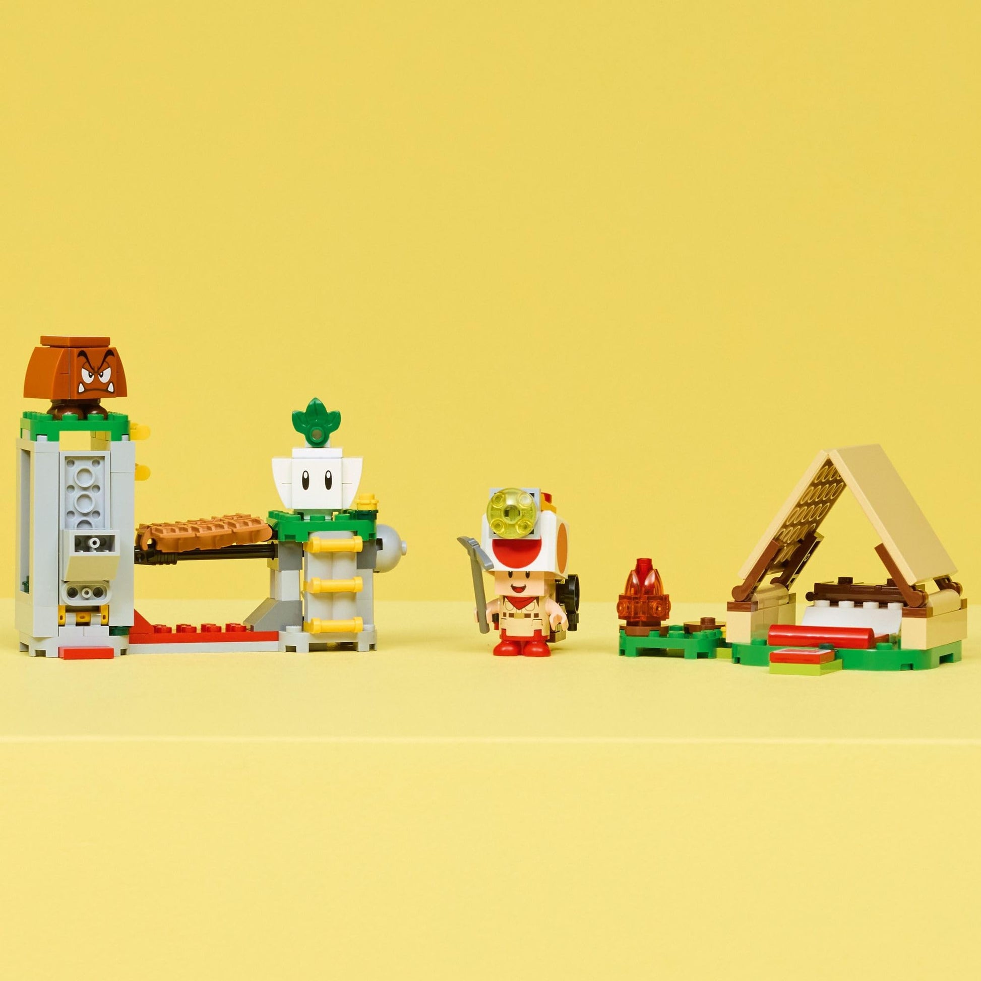 LEGO Super Mario Captain Toad’s Camp Building Toy - Pretend Play Set for Kids, Ages 6+ - Building Blocks for Boys & Girls W/Toad, Goomba, & Turnip Toy