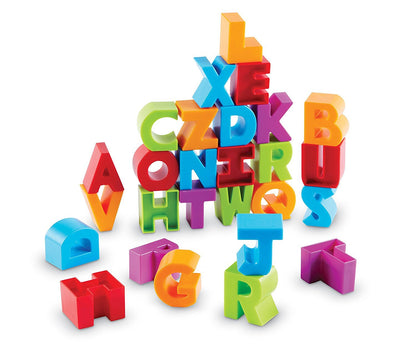 Learning Resources Letter Blocks - ABC Toddler Learning, Alphabet Puzzle, Learn to Read, Fine Motor Toys, Montessori, Preschool Classroom Must Haves
