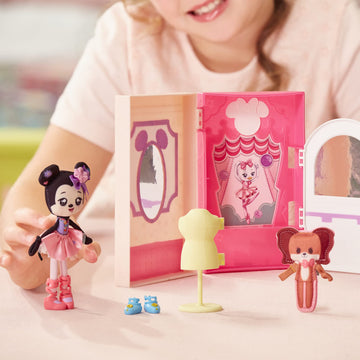 Sweet Seams 6" Soft Rag Doll Deluxe Pack - 1pc Toy | Minnie Mouse & Fifi Ballet Studio
