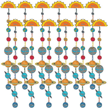 Fun Express Solar System Craft Kit - VBS 2026 Vacation Bible School Supplies/Decor- Educational and Learning Activities for Kids - 12 Pieces