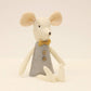 mousemic Mouse Family Dolls Stuffed Animal Toy Birthday Gift Mini Plush Toy Gray