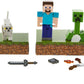 Mattel Minecraft Scaredy Creeper Story Pack with Figures, Weapons, Accessories & Papercraft Environment Blocks, Complete Battle & Action Play in