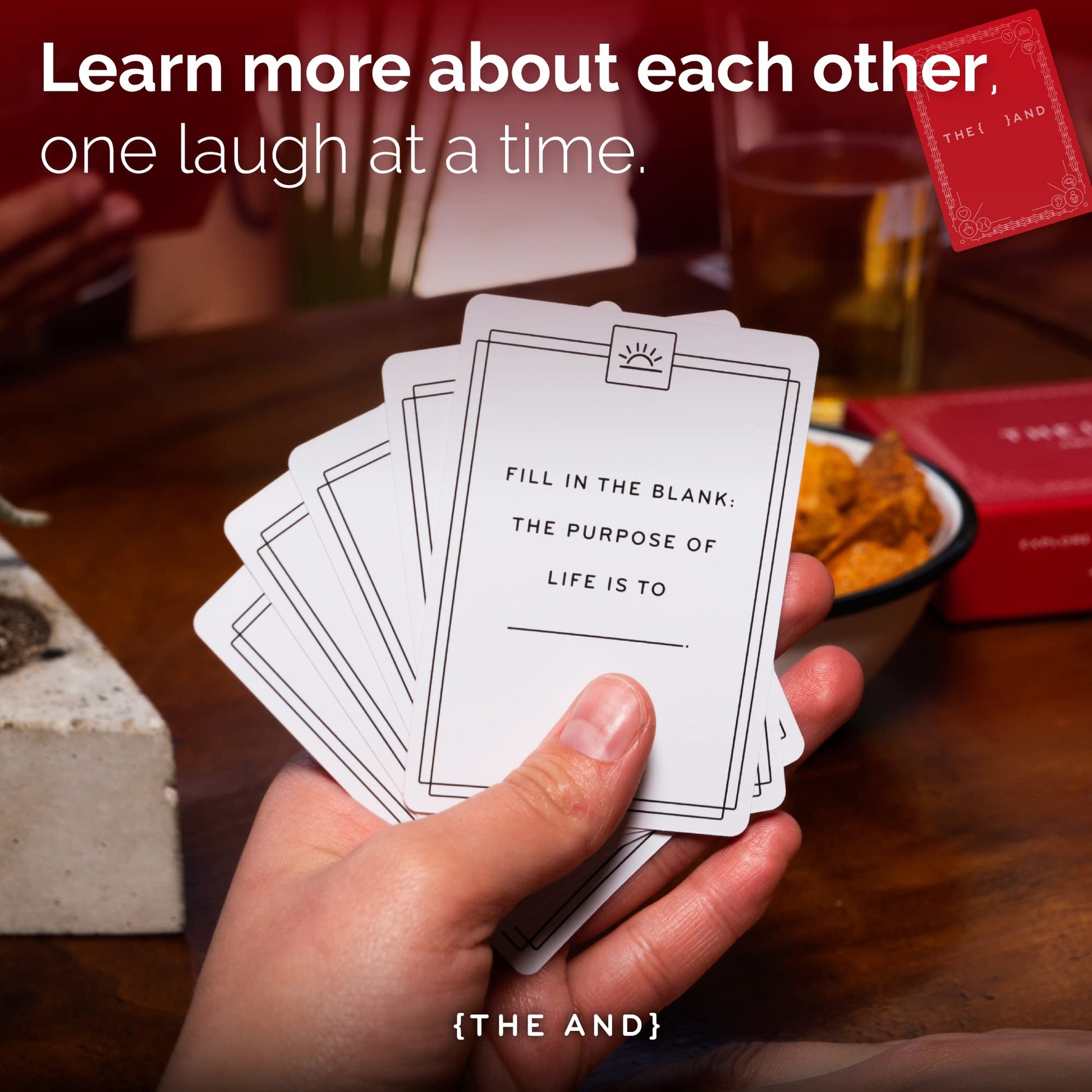 The Skin Deep (THE and) Amusing Edition - 199 Fun Question Cards for Friends, Family, Couples - Random & Funny Ice Breaker Conversation Starter Cards