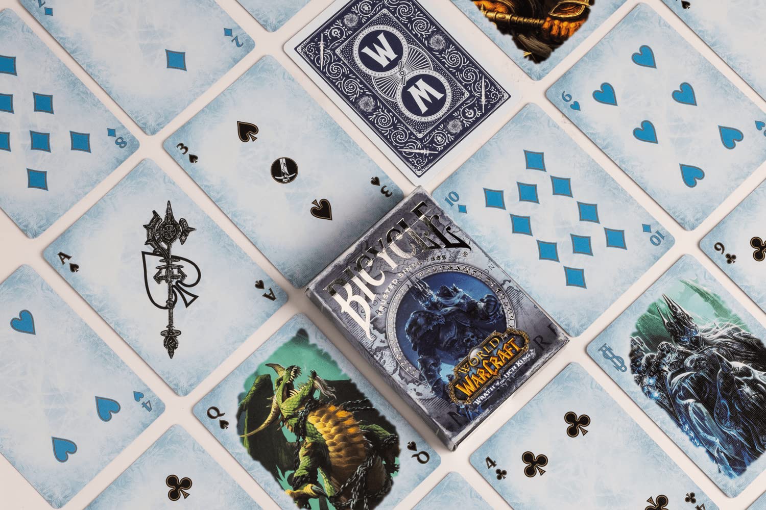 Bicycle Playing Cards | World of Warcraft with Acrylic Collectors Case | 3-Deck Collection | Classic, Lich King and Crusade | with 3-Deck Acrylic