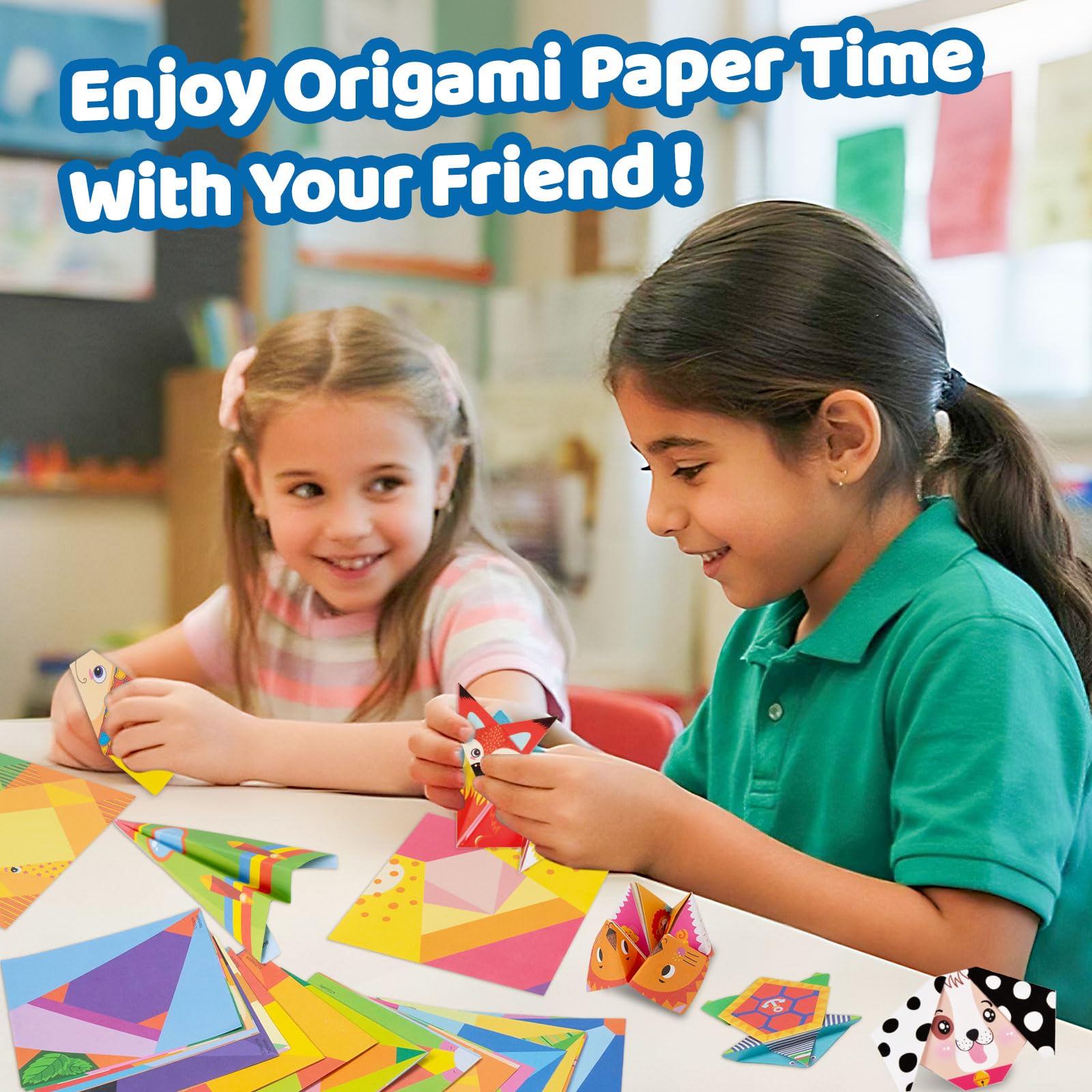 hapray Origami Kit for Kids Ages 5-8 8-12, with Guiding Book, 98 Sheets Paper with 47 Patterns, DIY Art and Craft Projects, Beginners Children's Day