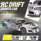 Liberty Imports RC Drift Car 1/16 2.4GHz 4WD Remote Control Sport Racing On-Road Vehicle with LED Light, Batteries and Drift Tires (Silver)