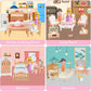 Princess Dollhouse Furniture Set, 48 Piece Luxury Miniature Accessories Collection with Living Room, Bathroom, Bedroom?Kitchen, TV Entertainment Set