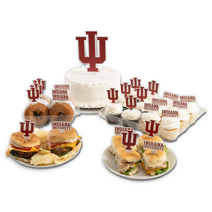 Desert Cactus Indiana University IU Hoosiers Food Picks, Cupcake and Cake Toppers, Cake Pop Sticks - 25 Pcs Party Supplies and Decorations