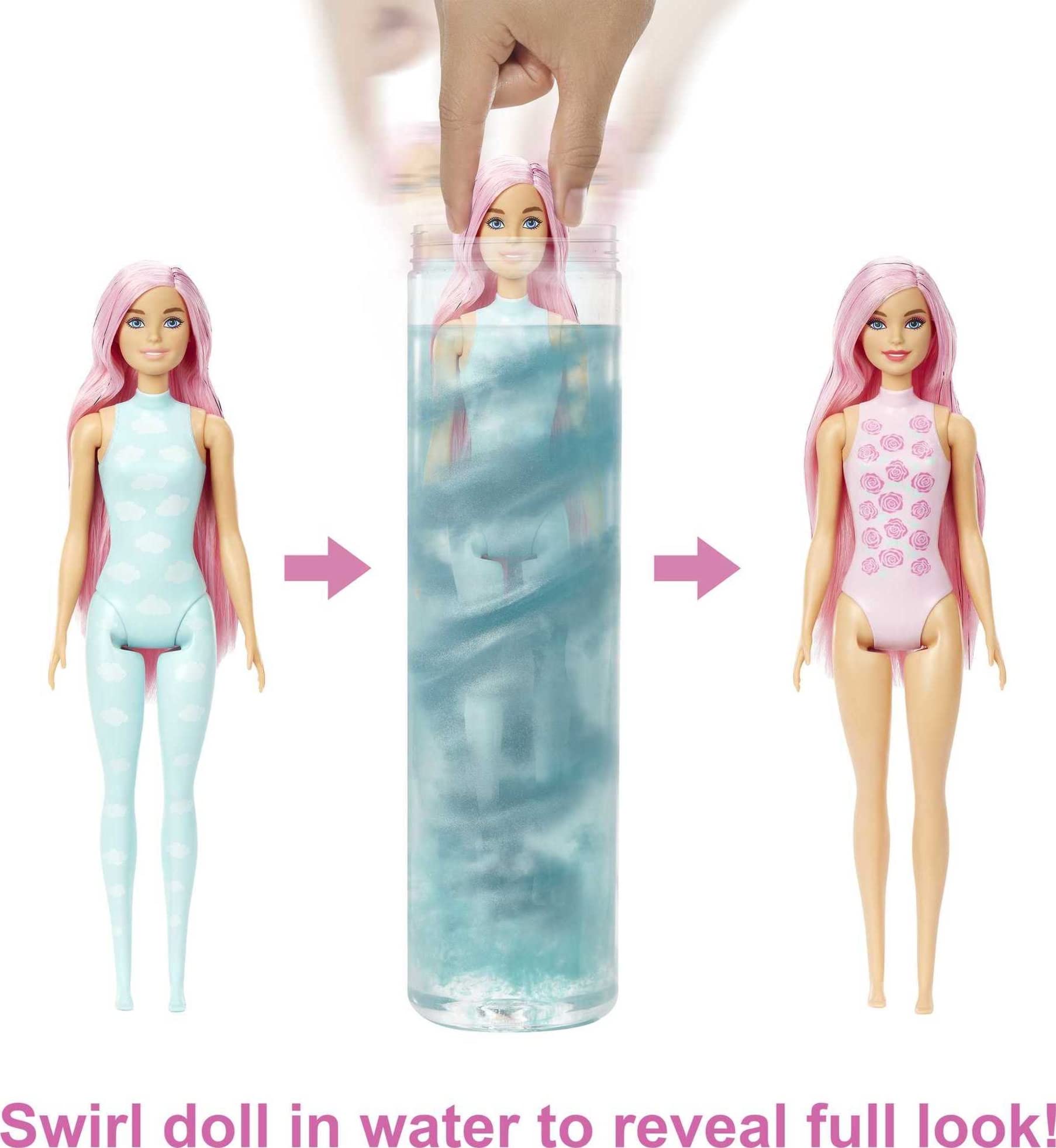 Barbie Color Reveal Doll, Pet & Accessories, Sunshine & Sprinkles Series, 25 Surprises, 1 Barbie Doll (Styles May Vary)