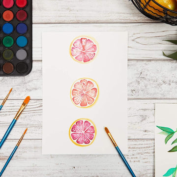 Bright Creations 100 Sheets Cold Press Watercolor Paper for Artists and Beginners (7 x 10 Inches)