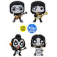 Funko POP! KISS: Band Set - Glow in the Dark Collectible Set - Online Exclusive - The Spaceman, The Starchild, The Demon, The Catman