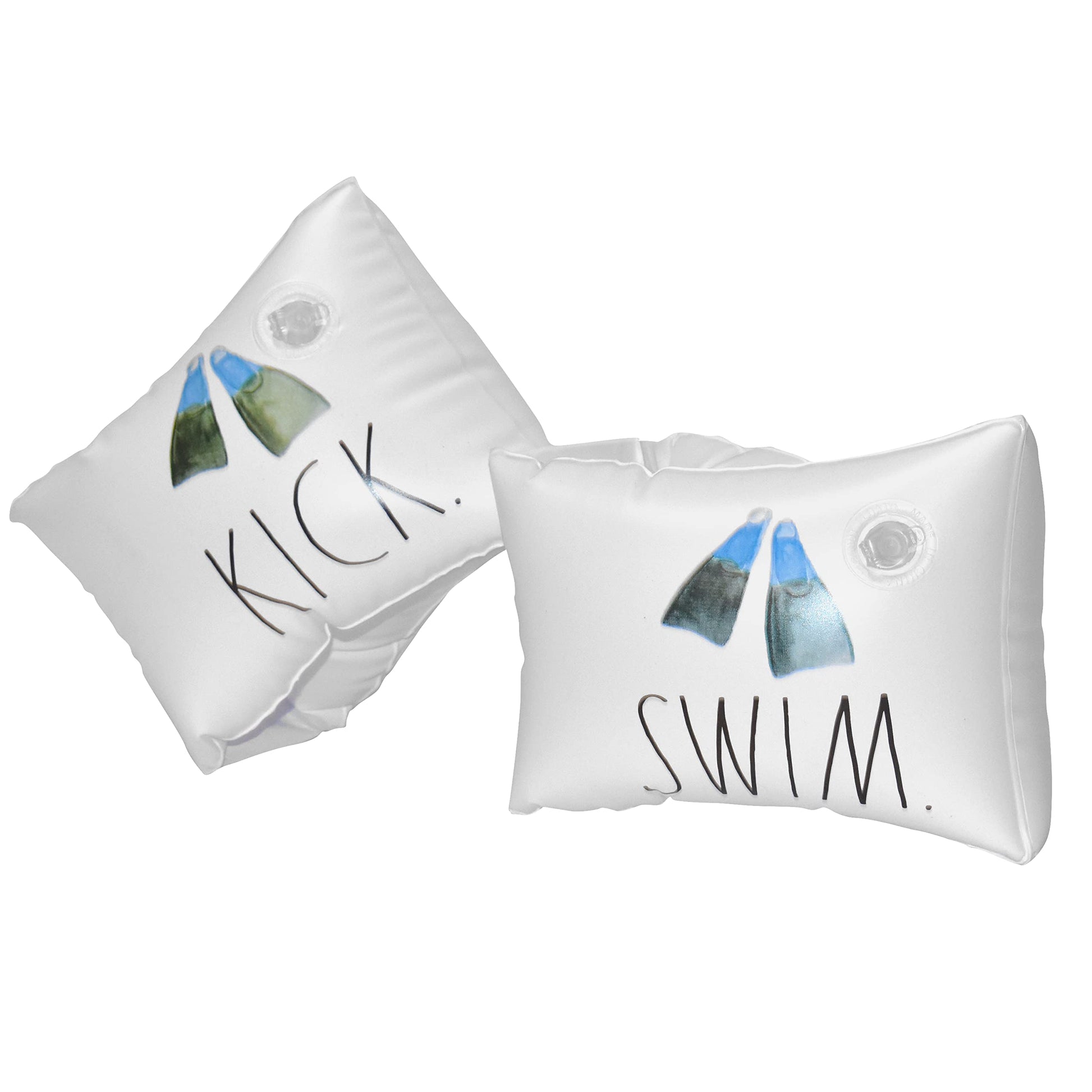 Coconut Float Rae Dunn x Water Wings & Beach Ball - Swim Kick Theme - Child Sized Inflatable Water Wings & Durable Water Toy - Child Floation Devices