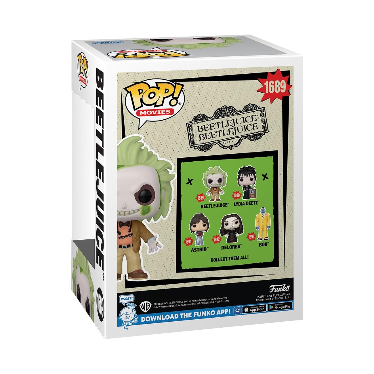 Funko Pop Movies: Beetlejuice Beetlejuice - 1/6 Odds for Rare Chase Variant - (Styles May Vary) - Collectable Vinyl Figure - Gift Idea - Official